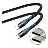 Cable Usb Tipo C A C Grueso Mallado Nylon Carga Rapida 60w