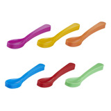 Cucharas De Plastico Para Huevos Duros Suaves, Coloridas Cuc