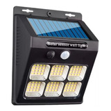 Lampara Solar Con Sensor De Movimiento 801-6b Reflector 