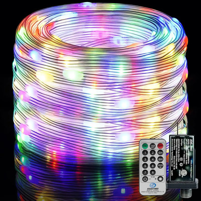 Serie Luces 52m 500 LED Ununmx Exterior PVC 8 Modos Control Remoto | MercadoLibre