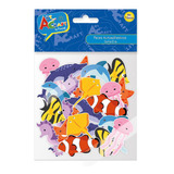 Figura Peces Goma Eva Adhesivos 36 Pcs Art & Craftt