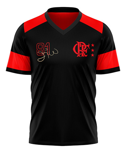 Camiseta Flamengo Zico Masculina Camisa Time Original Rubro 