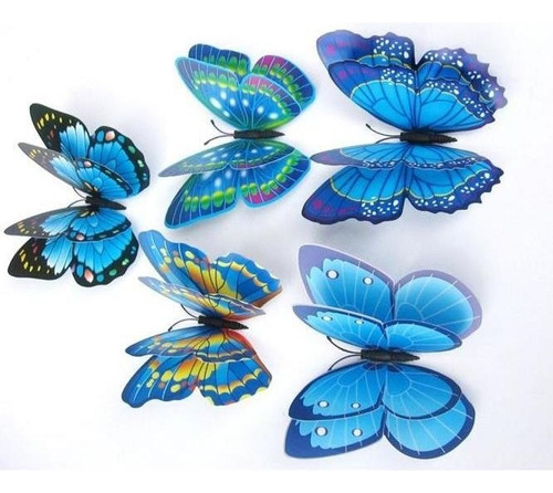 12 Pegatinas De Pared De Mariposa 3d, Imán For Nevera,