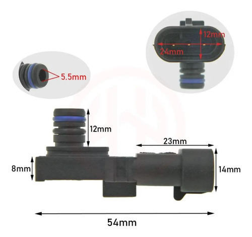 Sensor Map Renault Clio Megane Kangoo Scenic Twingo Foto 8