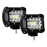 2 Faros Reflector Auxiliar Led 60w Spot + Flood Agro A-vip