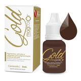 Pigmento Micropigmentação Mag Color Gold 5ml Castanho Escuro