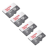 4 Sandisk Ultra Microsd 128gb Class10 Memory Card 100mb/s