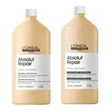 Loreal Absolut Repair Gold Quinoa Shampoo 1,5 L + Cond 1,5 L