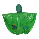 Poncho Impermeable Verde Ranita Para Niños - Envió Gratis!!