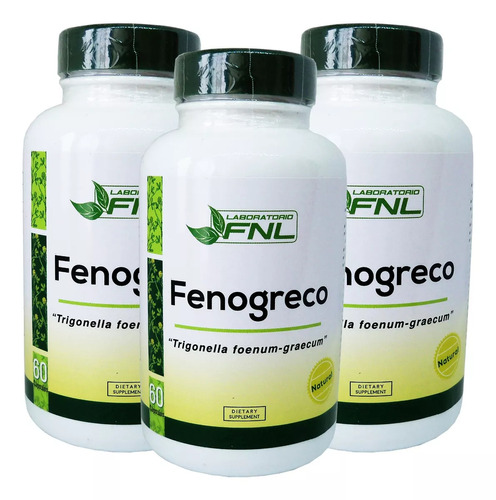 Fenogreco 3 Meses 180 Cap. Aumenta Busto - Diabetes - Libido