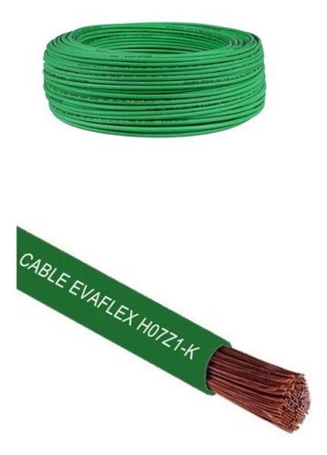 Cable Eva Flex 2.5mm Verde Libre De Halógeno 10 Mts Certific