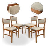 Conjunto Cadeiras Mesa De Jantar Confortável Moderna