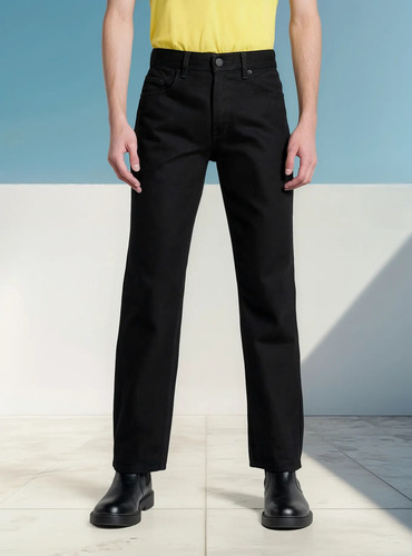 Pantalon De Mezclilla Oggi Power Negro Corte Bota | Meses sin interés
