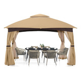 Mastercanopy Gazebo De Patio Al Aire Libre Para Jardin Con M