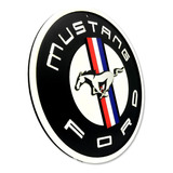Placa Decorativa Ford Mustang 3d Relevo Garagem Oficina P222