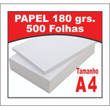 Papel Offset 180g Pacote Com 500 Folhas Tamanho A4 Branco