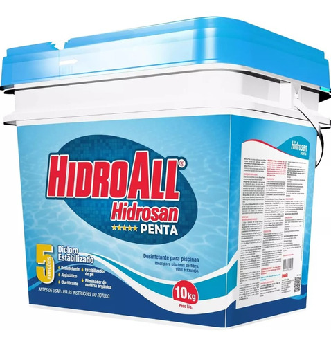 Cloro Granulado Hidroall Hidrosan Penta - 10 Kg