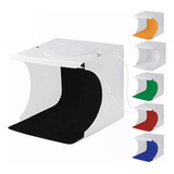 Caja De Luz Usb Para Producto 40x40cm Con 6 Fondos De Colore