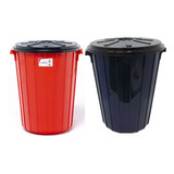 Set X2 Cestos De Basura 70litros Verde Negro Consorcio