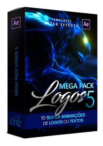 Mega Pack Logos 5 - 10 Vinhetas Animadas - After Effects