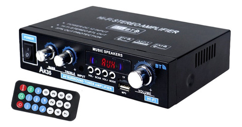 Amplificador De Audio Estéreo Ak35 Bluetooth 5.0 De 2