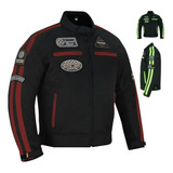 Chaqueta De Moto Para Hombre Impermeable Con Protección Ce