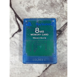 Memory Card Ps2 Azul Usado Original 