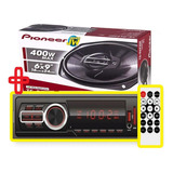 Estereo Bt Usb Sd Mp3 Combo +  Parlante Pioneer 6x9 Potente 