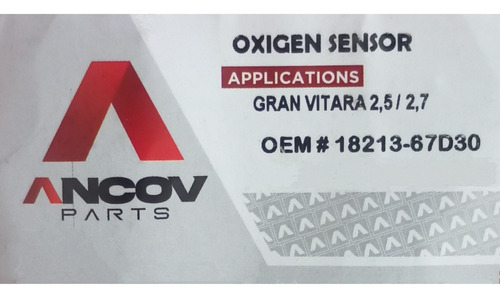 Sensor Oxgeno Ancov Chevrolet Grand Vitara Foto 3