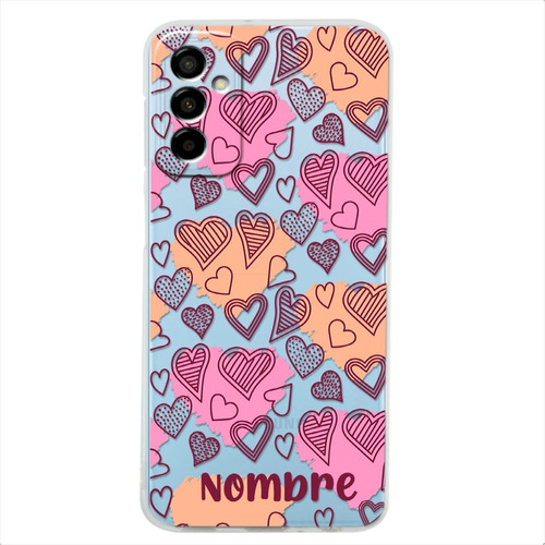 Funda Galaxy Corazones Uso Rudo Personalizada