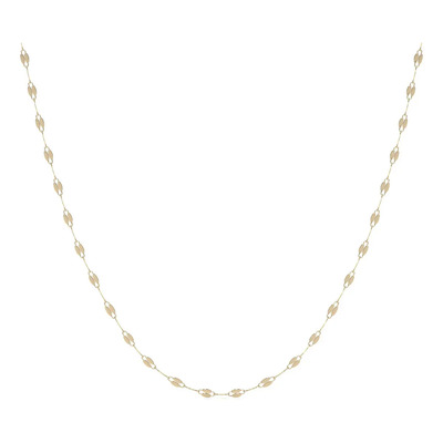 Cadena Oro 10k Mujer Gargantilla Collar Grano De Cafe 55cm Dorado | Meses sin interés