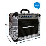 Caixa De Som Amplificador Mackintec Maxx 15 Guitarra Violão Cor Jornal Voltagem 110v/220v (manual