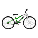 Bicicleta Aro 26 Bicolor Rebaixada Sem Marcha Masculino Cor Verde Kw