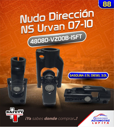 Nudo Direccion Urvan 07-10 Gasolina 2.5l Diesel 3.0l Inferi 