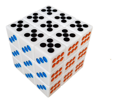 Cubo Rubik Domino 3x3 Magic Cube Economico Promocion Blanco