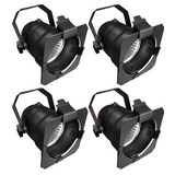 4x Refletor Par30 Preto Ou Prata C/ Lâmpada Led 10w + Plug