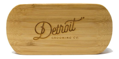 Detroit Grooming Co. - Cepillo Para Barba De Madera Natural,
