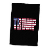 3drose Usa American Patriotic Typography-donald Trump-toalla