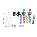 Kit De Bricolaje Para 2 Jugadores, Joystick, Botones Led De