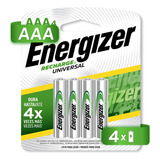 Pila Energizer Recargable Aaa Con 4 Pilas 700mah Nh12bp