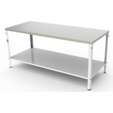 Mesa Para Panificação 1,90 Mts X 80 Cm Inox M-180 Braesi