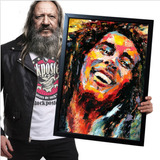 Poster Quadro Com Moldura Bob Marley 67 A2 60x42cm