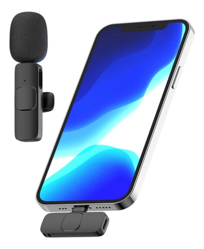 Microfone Lapela Bluetooth Usb-c Para iPhone 15 Pro Max