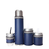 Set Matero Equipo Kit De Mate, Azul Guarda Pampa S/b, Marbry