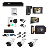 Kit Porteiro Allo Wt7 2 Interno Fechadura Dvr Imx Camera 2mp