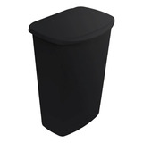 Bote Contenedor Negro Grande Para Basura Con Tapa 47 Lts