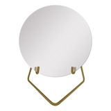 Espelho Decorativo Circle Redondo 30cm Dourado - In House