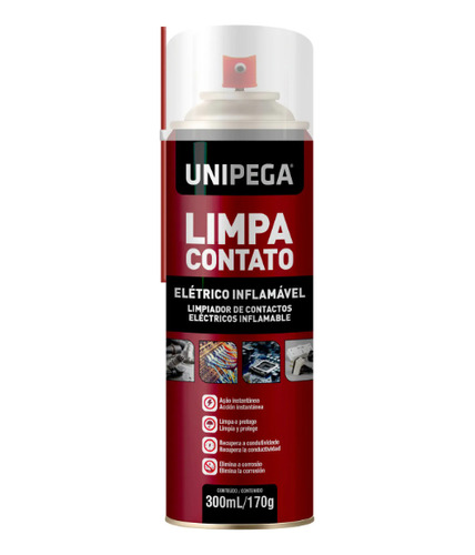 Limpa Contato Spray 300ml / 170g - Unipega