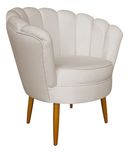 Cadeira Para Sala Recepção Poltrona Design Pétalas