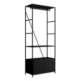 Guarda Roupa Closet Com Cabideiro E 2 Portas Industrial